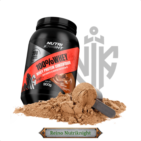 Whey Protein Premium 900g - Chocolate Nutriknight - Imagem 4