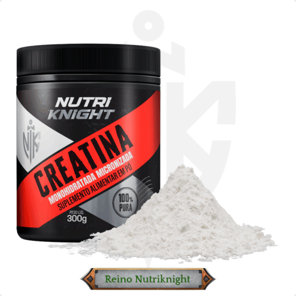 Creatina Monohidratada Pote 300g 100% Pura Nutriknight - Imagem 4
