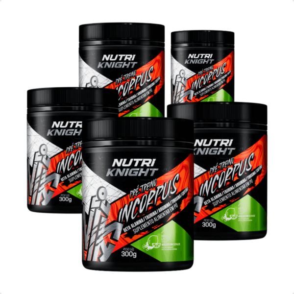Kit 5 Pré-Treino 300g - Limonada Suíça Nutriknight