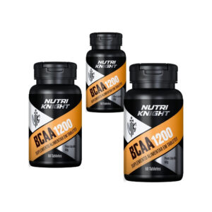 Kit 3 BCAA 1200 - 60 Tabletes Nutriknight