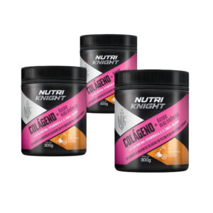 Kit 3 Colágeno + Ácido Hialurônico 300g - Laranja Nutriknight