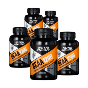 Kit 5 BCAA 1200 - 120 Tabletes Nutriknight