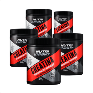 Kit 5 Creatina Monohidratada Pote 300g 100% Pura Nutriknight