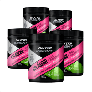 Kit 5 Colágeno + Ácido Hialurônico - Sabor Limonada Suíça Nutriknight