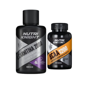 Kit BCAA 1200 120 Tabletes + L-Carnitina 2000 - Açaí com Guaraná Nutriknight
