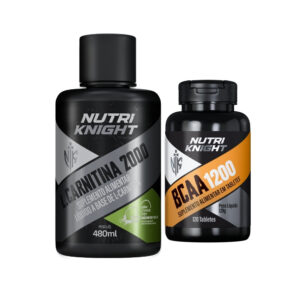Kit BCAA 1200 120 Tabletes + L-Carnitina 2000 - Limonada Suíça Nutriknight