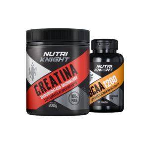 Kit Creatina 300g + BCAA 1200 120 Tabletes Nutriknight