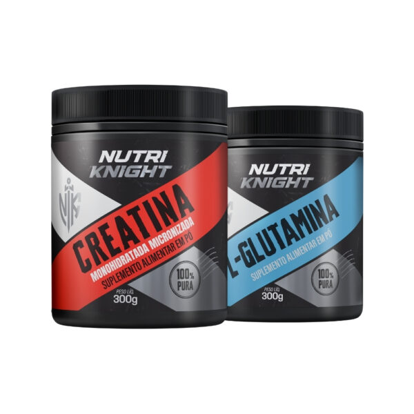 Kit Creatina 300g + L-Glutamina 300g Nutriknight