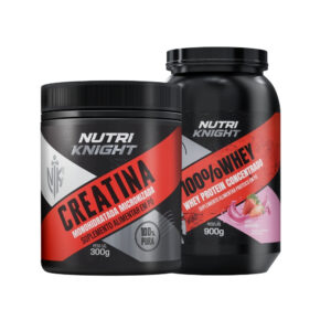 Kit Creatina 300g + Whey Protein 900g - Morango Nutriknight