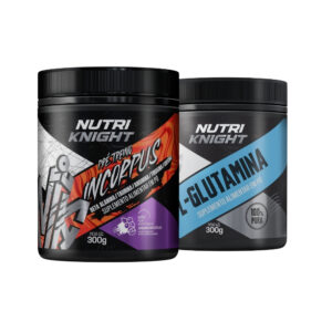 Kit Pré-Treino 300g - Açaí com Guaraná + L-Glutamina 300g Nutriknight
