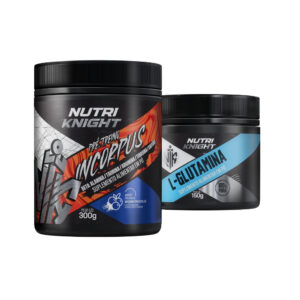 Kit Pré-Treino 300g - Blueberry + L-Glutamina 150g Nutriknight