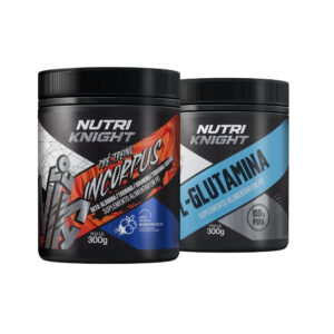 Kit Pré-Treino 300g - Blueberry + L-Glutamina 300g Nutriknight