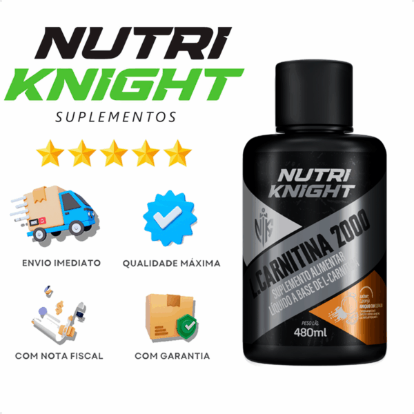 Kit 3 L-Carnitina 2000 - Laranja Nutriknight - Imagem 10