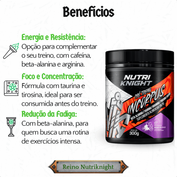 Pré-Treino 300g - Açaí com Guaraná Nutriknight - Imagem 3