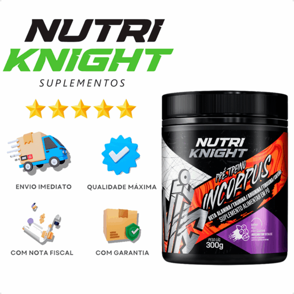 Pré-Treino 300g - Açaí com Guaraná Nutriknight - Imagem 10