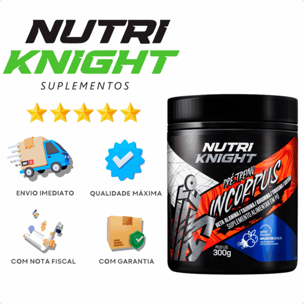 Pré-Treino 300g - Blueberry Nutriknight - Imagem 10