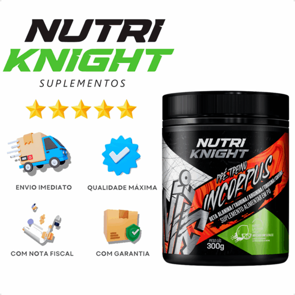 Kit 5 Pré-Treino 300g - Limonada Suíça Nutriknight - Imagem 10
