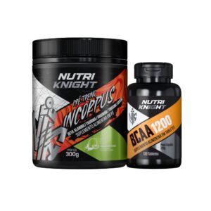 Kit Pré-Treino 300g - Limonada Suíça + BCAA 1200 120 Tabletes Nutriknight