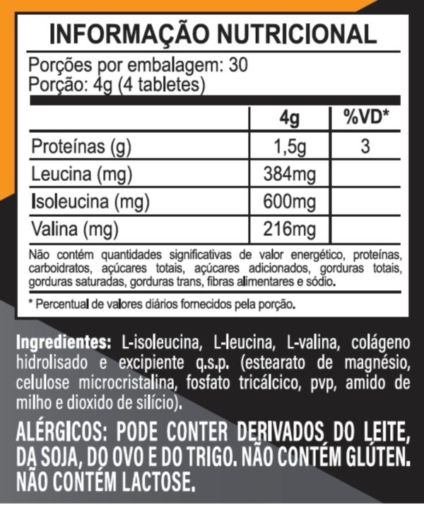 BCAA 1200 - 120 Tabletes Nutriknight - Imagem 2