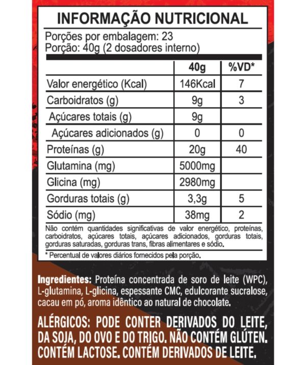 Kit 100% Whey Protein Concentrado 900g - Chocolate + Colágeno + Ácido Hialurônico - Laranja Nutriknight - Imagem 2
